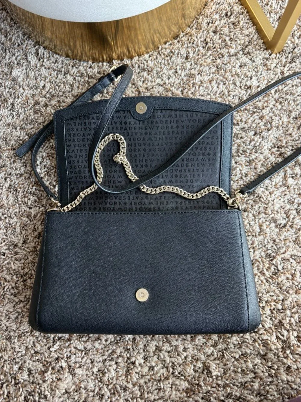 Kate Spade Laurel Way Greer Convertible Crossbody Purse in Black